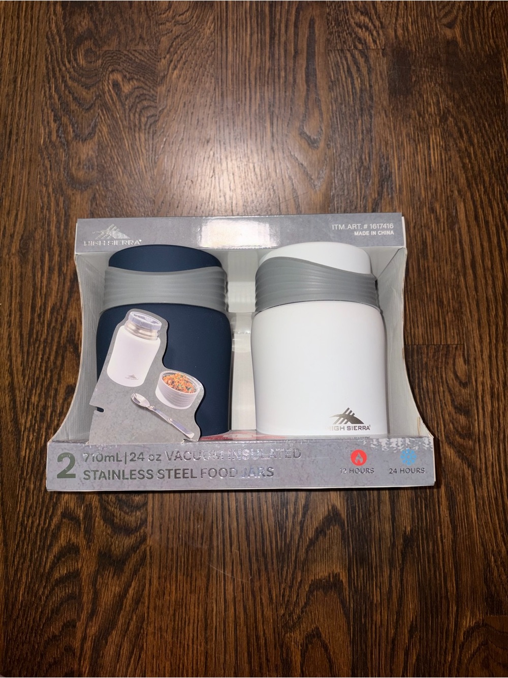 2 Pc High Sierra 750mL 24 oz Vacuum Insulated Stainless Steel Food Jars Hotcold
